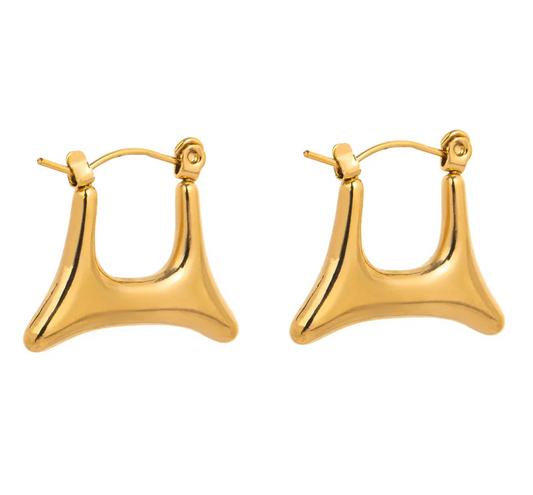 Purse Golden Hoop Earring