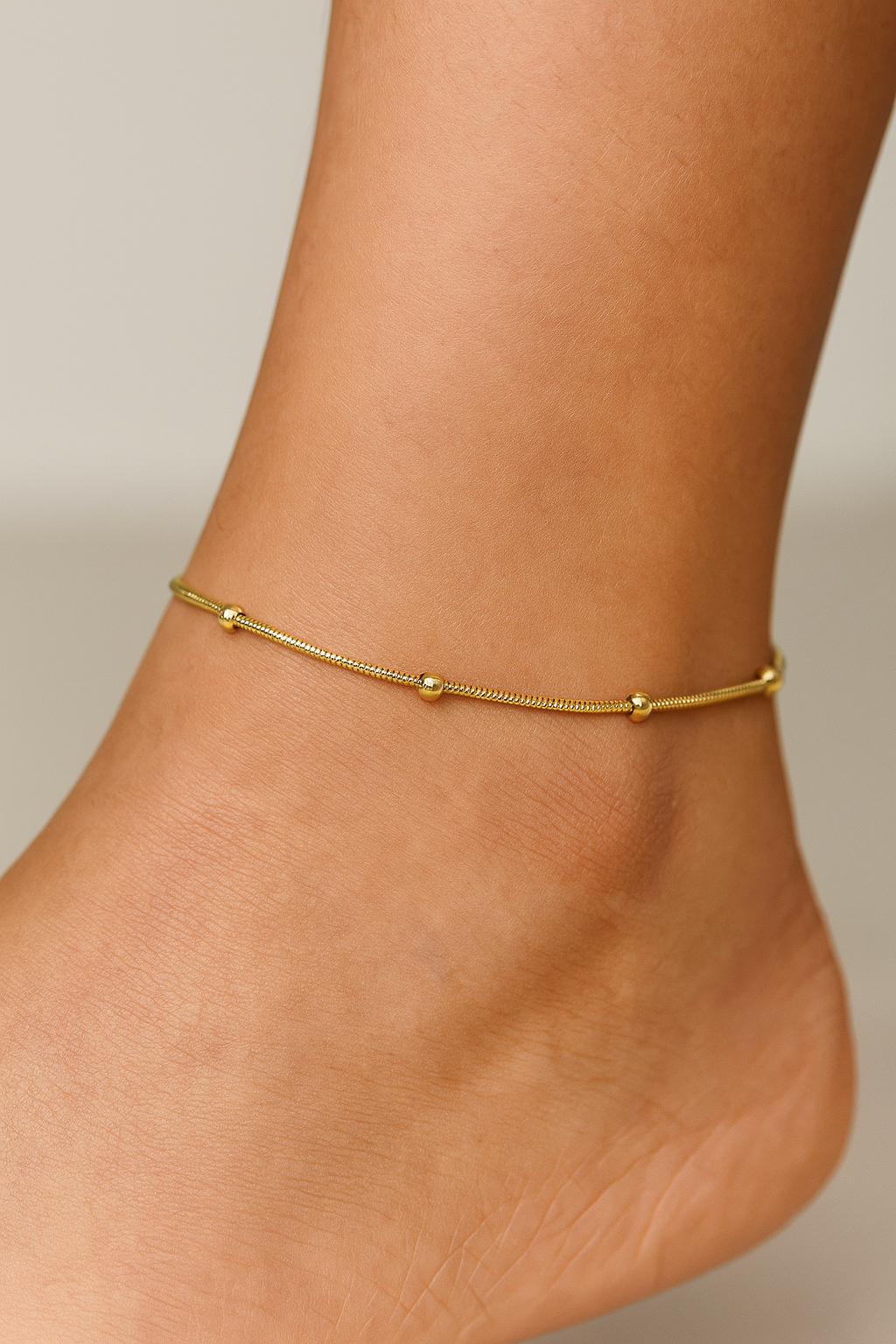 Round Snake beads Anklet