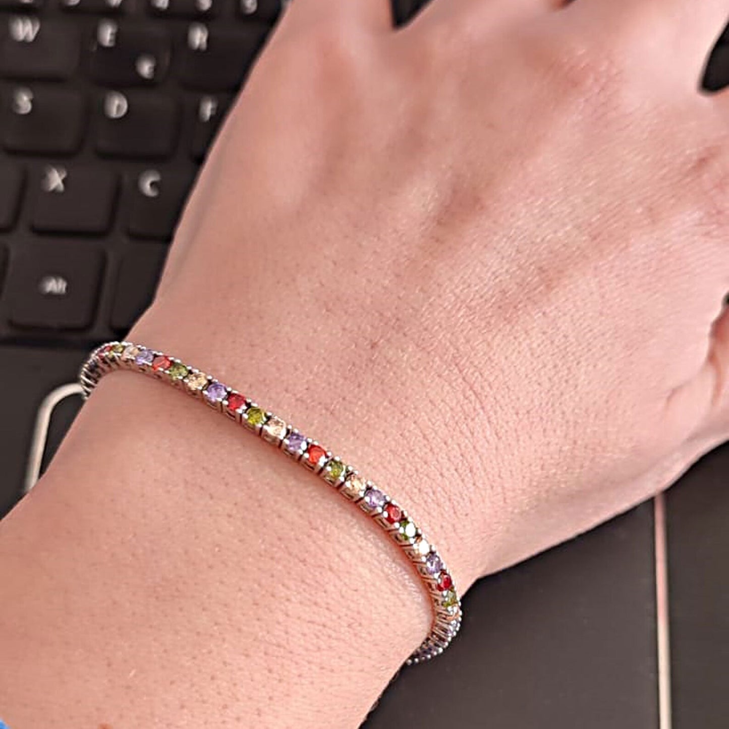 Multicolor Crystal Stretchable Bracelet