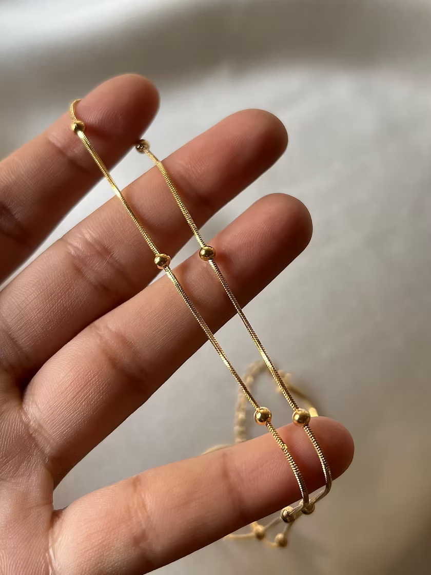 Round Snake beads Anklet