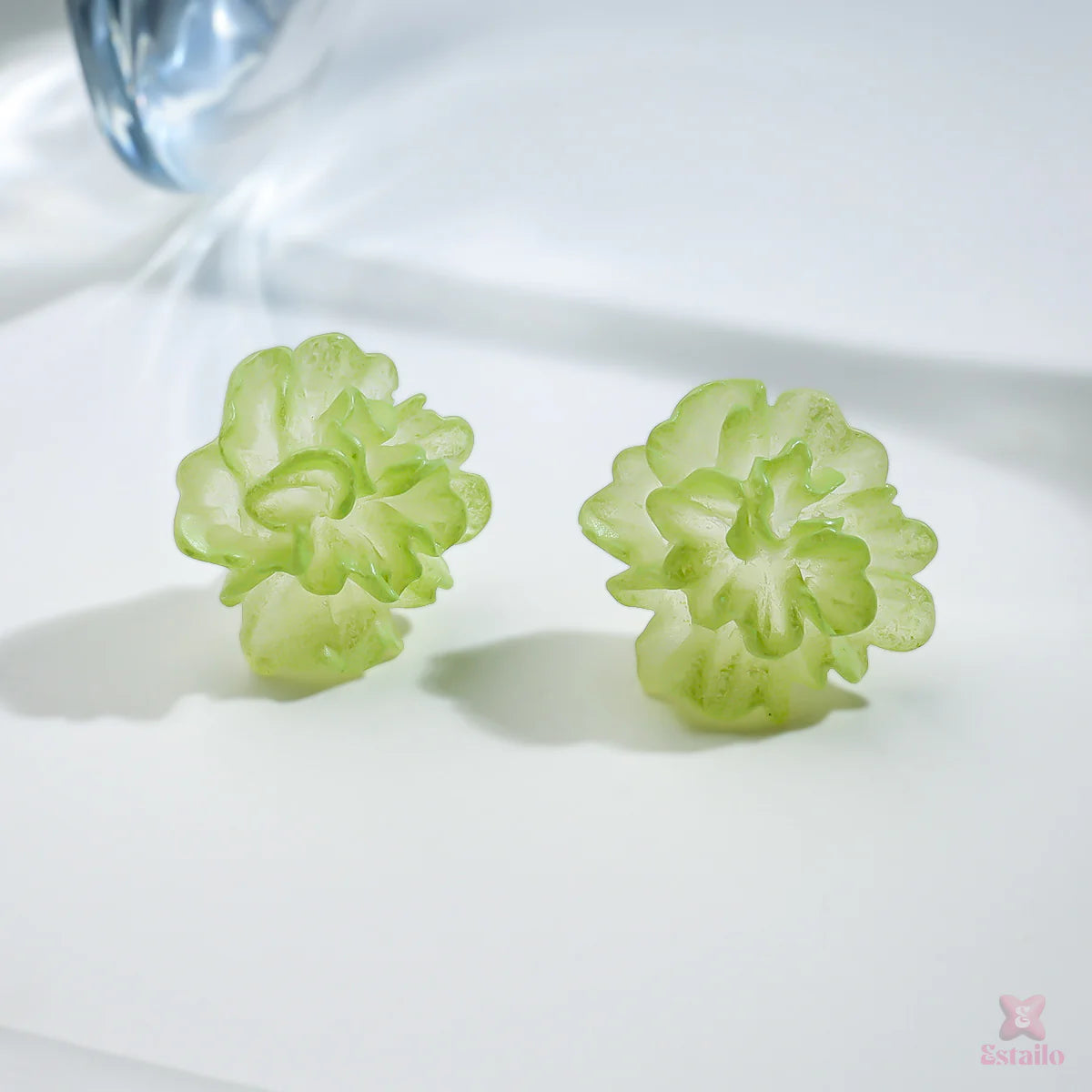 Trendy Korean Rose Stud Earrings