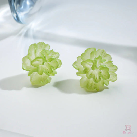Trendy Korean Rose Stud Earrings
