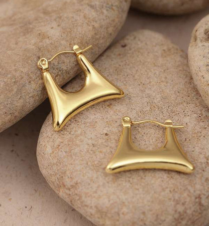 Purse Golden Hoop Earring