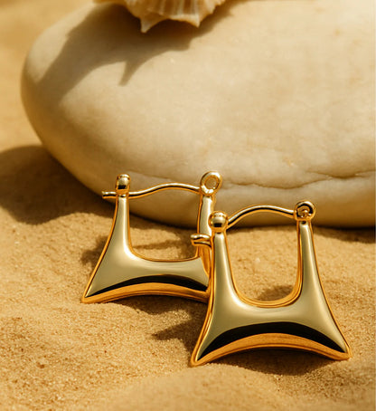 Purse Golden Hoop Earring