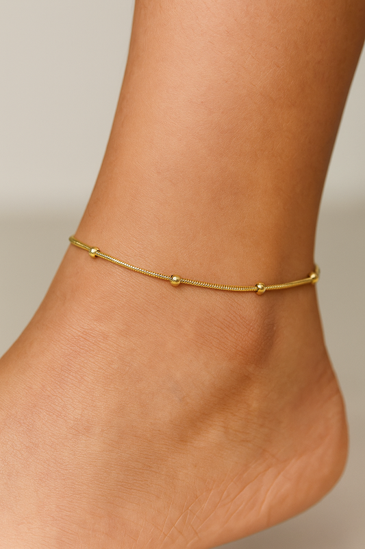 Round Snake beads Anklet