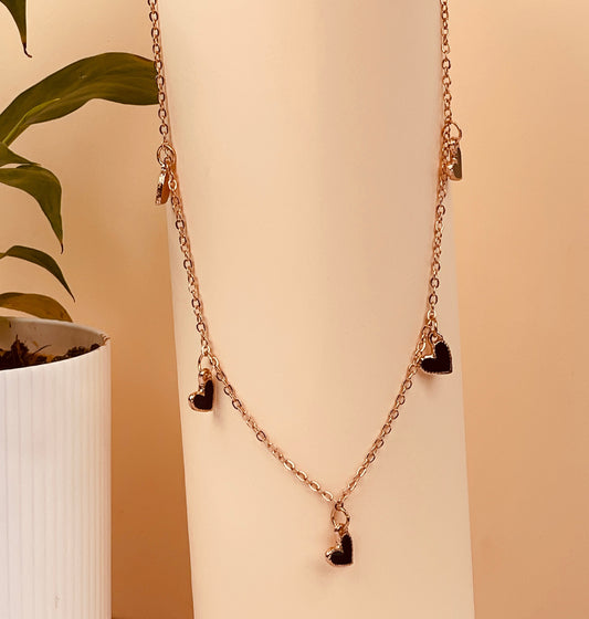 Black Heart Necklace