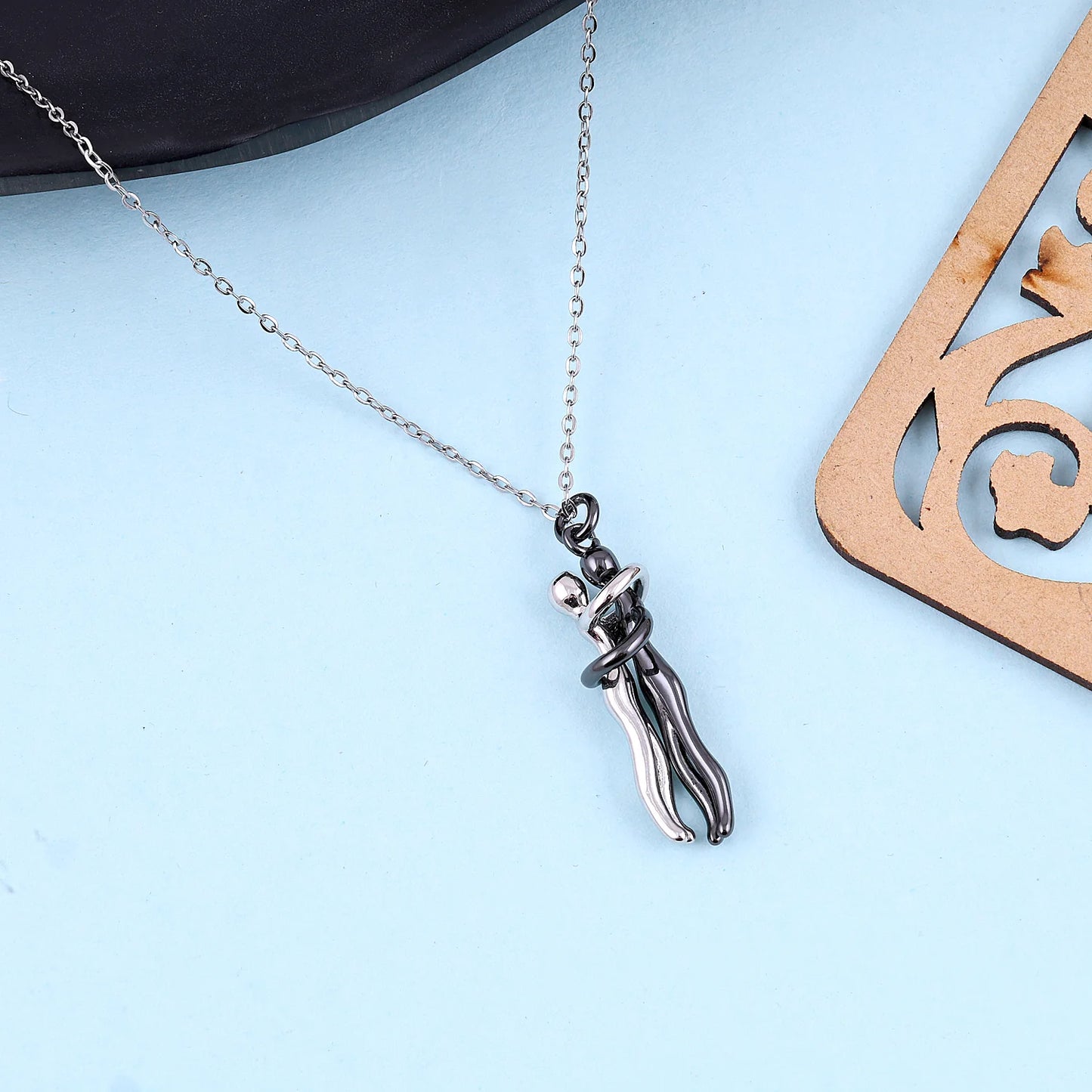 Couple Hug Necklace