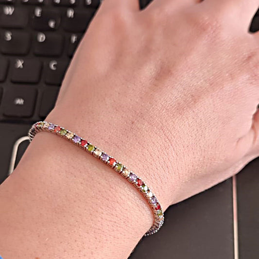 Multicolor Crystal Stretchable Bracelet