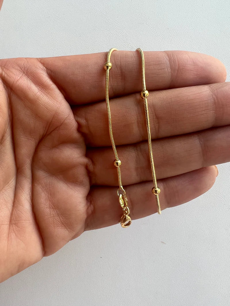 Round Snake beads Anklet