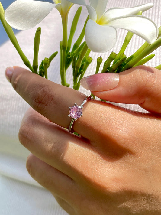 Soft Zircon Diamond Ring
