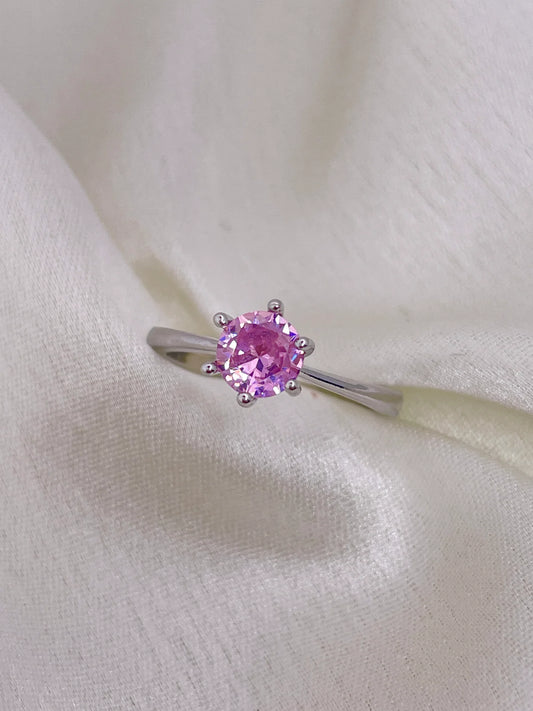 Soft Zircon Diamond Ring